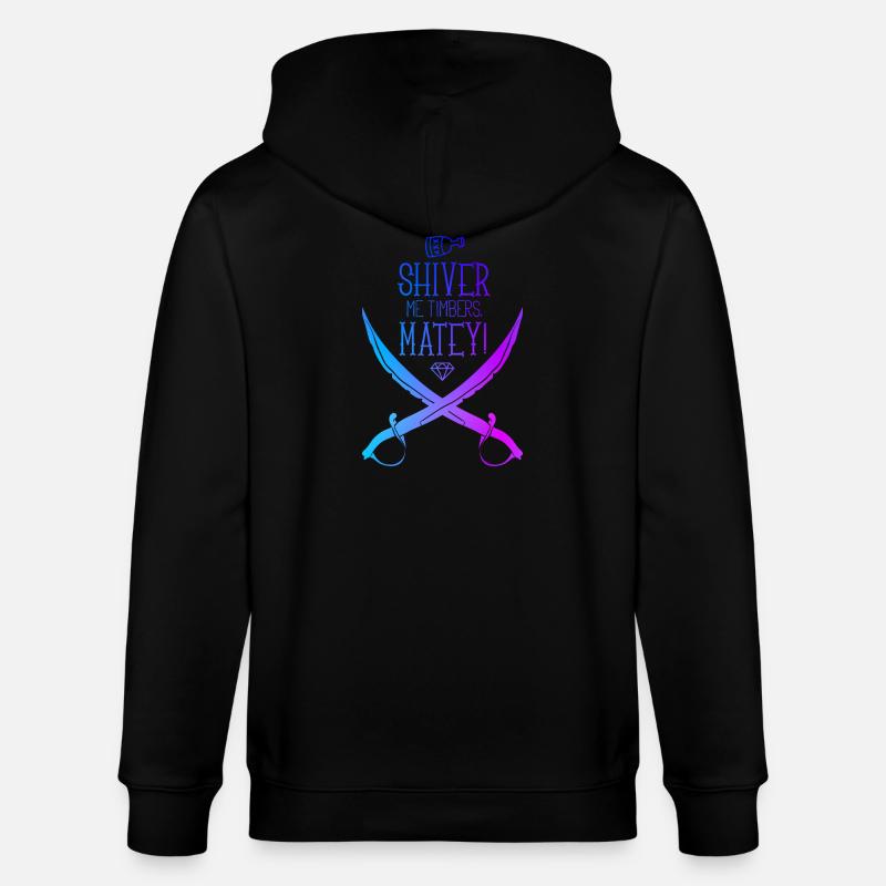 Sabre de pirate - Veste à capuche bio CULTIVATOR Stanley/Stella Unisexe - noir