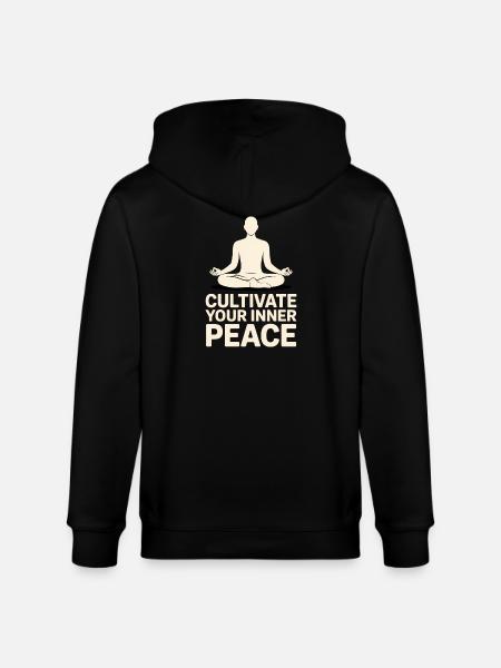 Qigong Tai Chi - Stanley/Stella CULTIVATOR Unisex Organic Hooded Jacket - black
