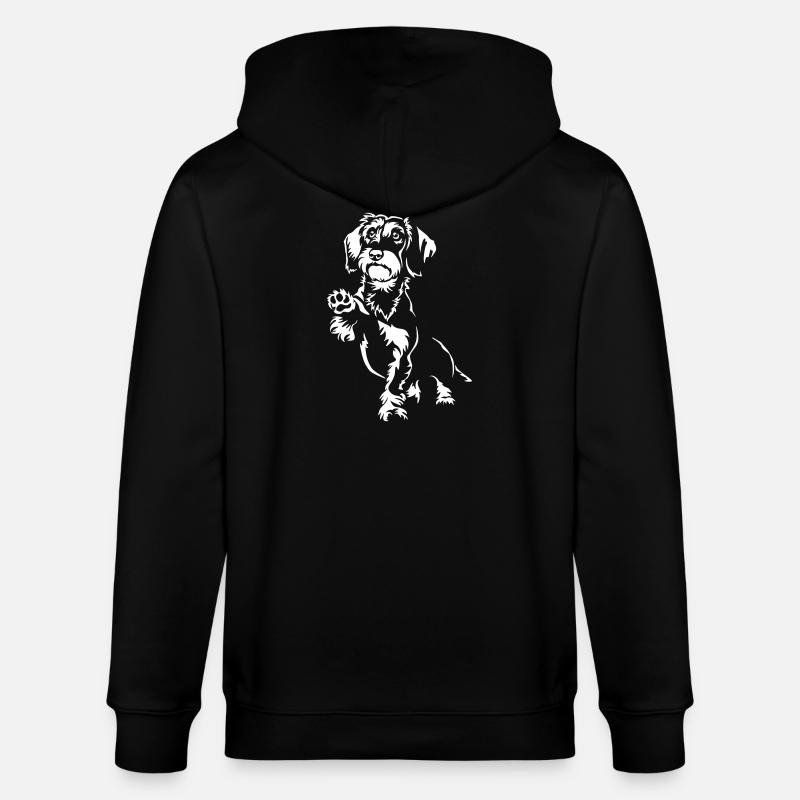 Teckel « Édition Noire » - Veste à capuche bio CULTIVATOR Stanley/Stella Unisexe - noir