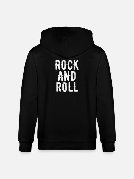 Rock'n'Roll Bold Typografie - Stanley/Stella Unisex Bio-Kapuzenjacke CULTIVATOR - Schwarz