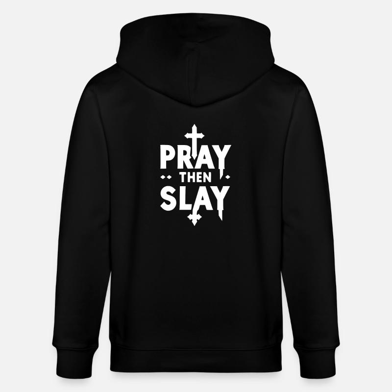 Priez puis Tuez - Veste à capuche bio CULTIVATOR Stanley/Stella Unisexe - noir