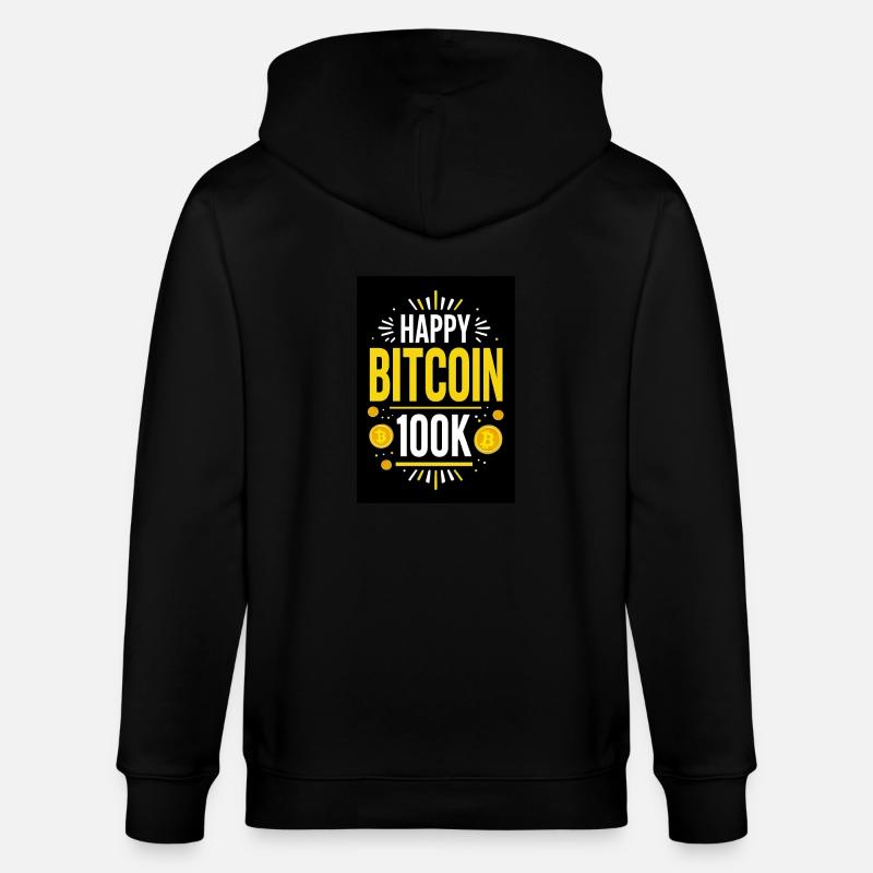 Joyeux Bitcoin 100K ! - Veste à capuche bio CULTIVATOR Stanley/Stella Unisexe - noir