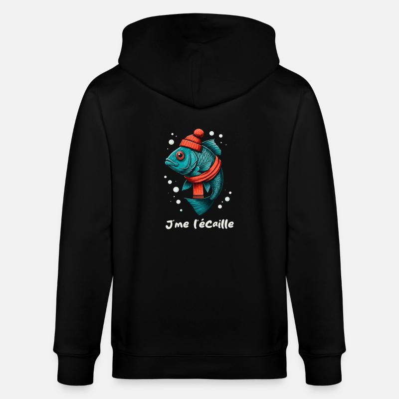 J me l écaille - Veste à capuche bio CULTIVATOR Stanley/Stella Unisexe - noir