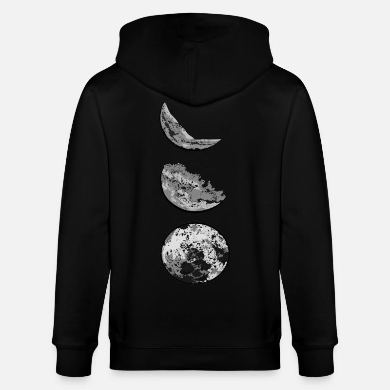 phases de lune - Veste à capuche bio CULTIVATOR Stanley/Stella Unisexe - noir
