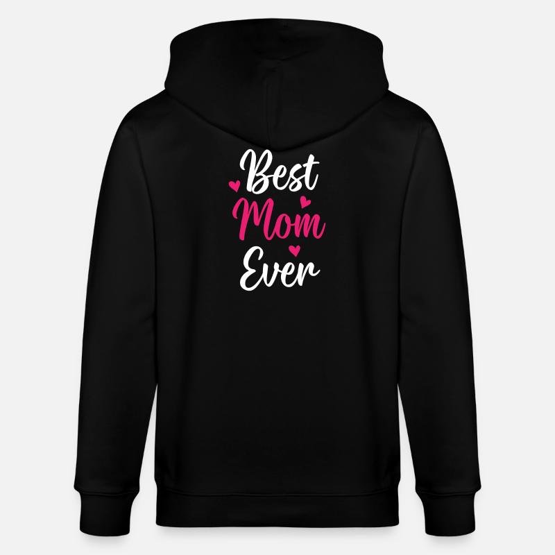 Beste Mutter aller Zeiten - Stanley/Stella Unisex Bio-Kapuzenjacke CULTIVATOR - Schwarz