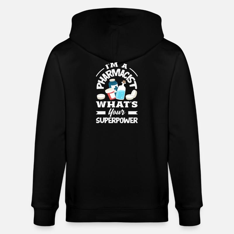 Apotheker Pharmazeutisch-technischer - Stanley/Stella Unisex Bio-Kapuzenjacke CULTIVATOR  - Schwarz