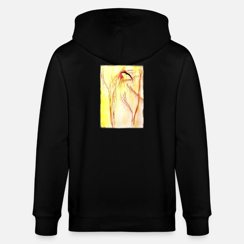  bee-eater - Stanley/Stella CULTIVATOR  Unisex Organic Hooded Jacket - black