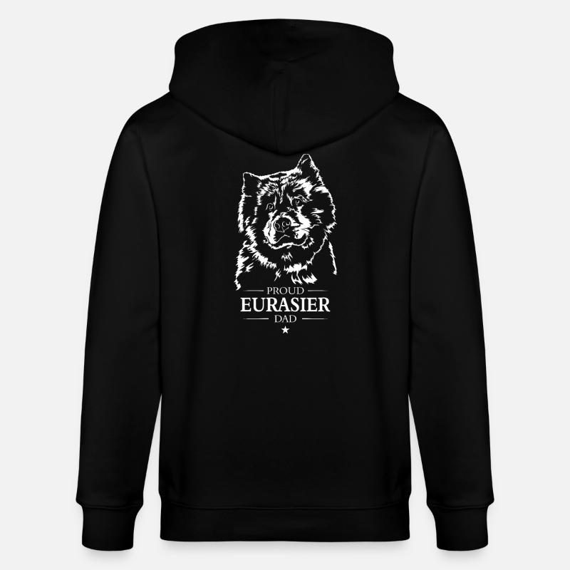 Eurasier Papa Chiens Chien Wilsigns - Veste à capuche bio CULTIVATOR Stanley/Stella Unisexe - noir