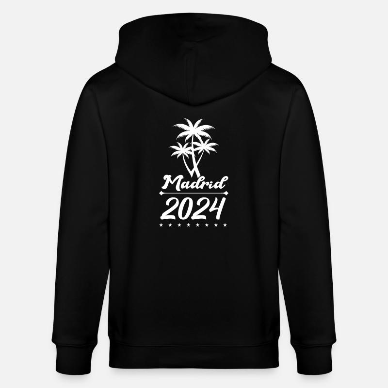 madrid 2024 1 - Stanley/Stella Unisex Bio-Kapuzenjacke CULTIVATOR  - Schwarz