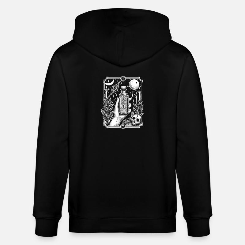 Fiole Potion - Veste à capuche bio CULTIVATOR Stanley/Stella Unisexe - noir