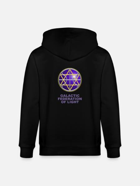 Ummac Dan - Galactic Federation Symbol For The - Stanley/Stella CULTIVATOR  Unisex Organic Hooded Jacket - black