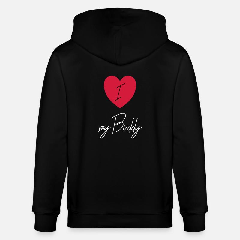J'AIME MON BUDDY - Veste à capuche bio CULTIVATOR Stanley/Stella Unisexe - noir