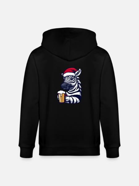 Bière de Noël Zebra - Veste à capuche bio CULTIVATOR Stanley/Stella Unisexe - noir