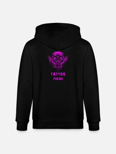Tattoo freak - Stanley/Stella CULTIVATOR Unisex Organic Hooded Jacket - black