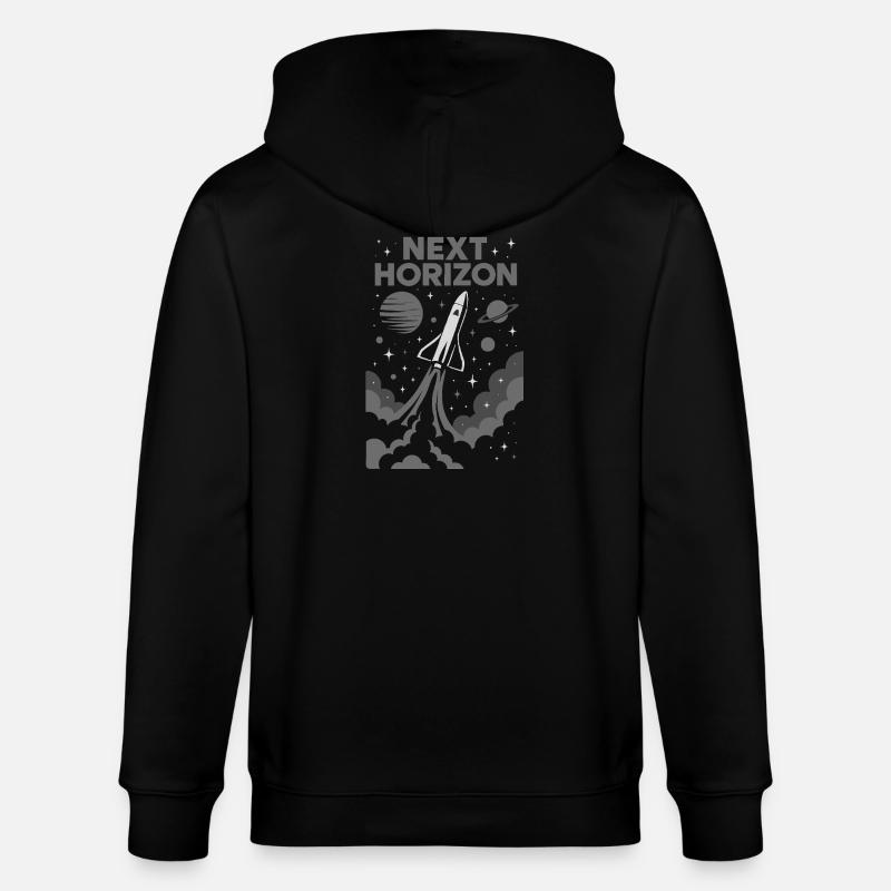 Nächste Horizon Rocket Expedition - Stanley/Stella Unisex Bio-Kapuzenjacke CULTIVATOR - Schwarz