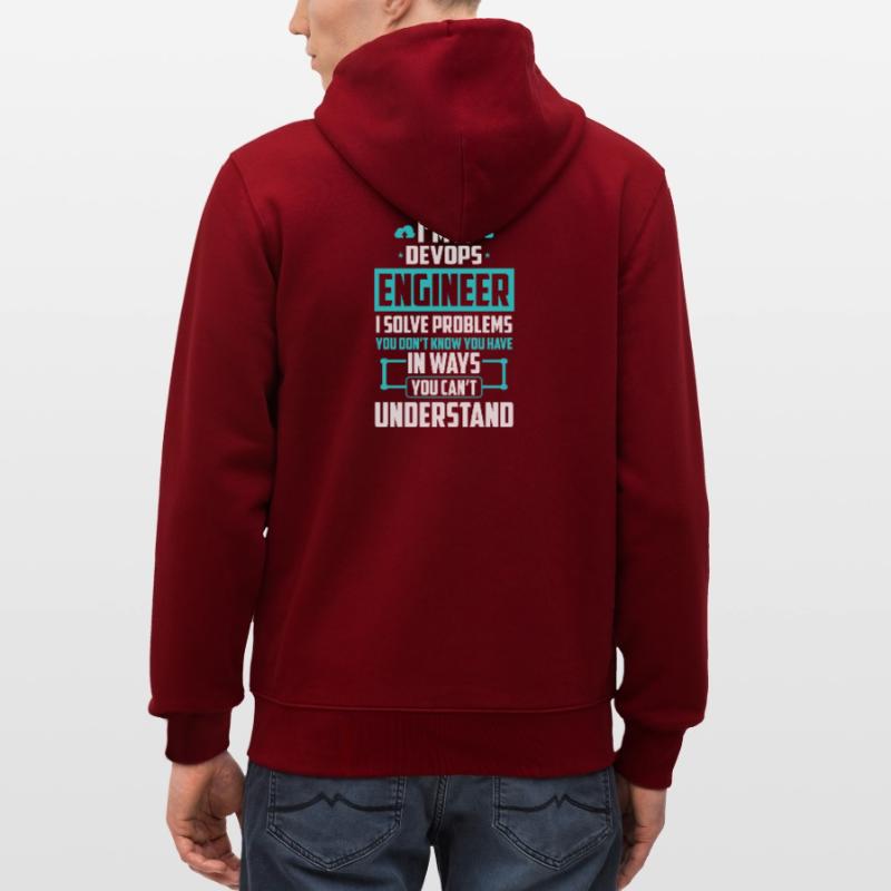 DevOps Engineer I Solve Problems You Cant Stanley/Stella CULTIVATOR  Unisex Organic Hooded Jacket