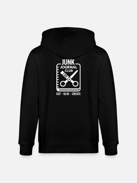 Junk Journal Club Cut Glue Create - Stanley/Stella CULTIVATOR Unisex Organic Hooded Jacket - black