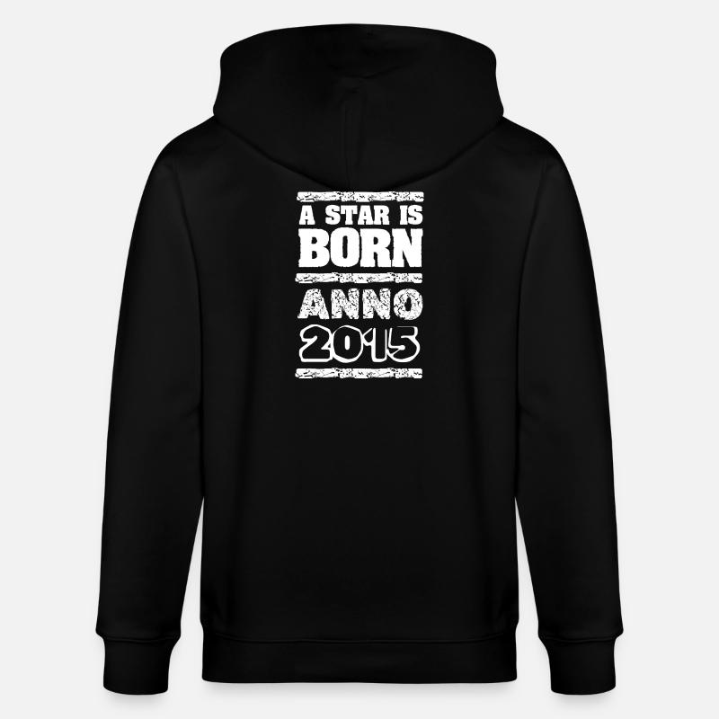 Jahr 2015 - Stanley/Stella Unisex Bio-Kapuzenjacke CULTIVATOR  - Schwarz