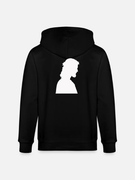 Silhouette de Jésus-Christ - Veste à capuche bio CULTIVATOR Stanley/Stella Unisexe - noir