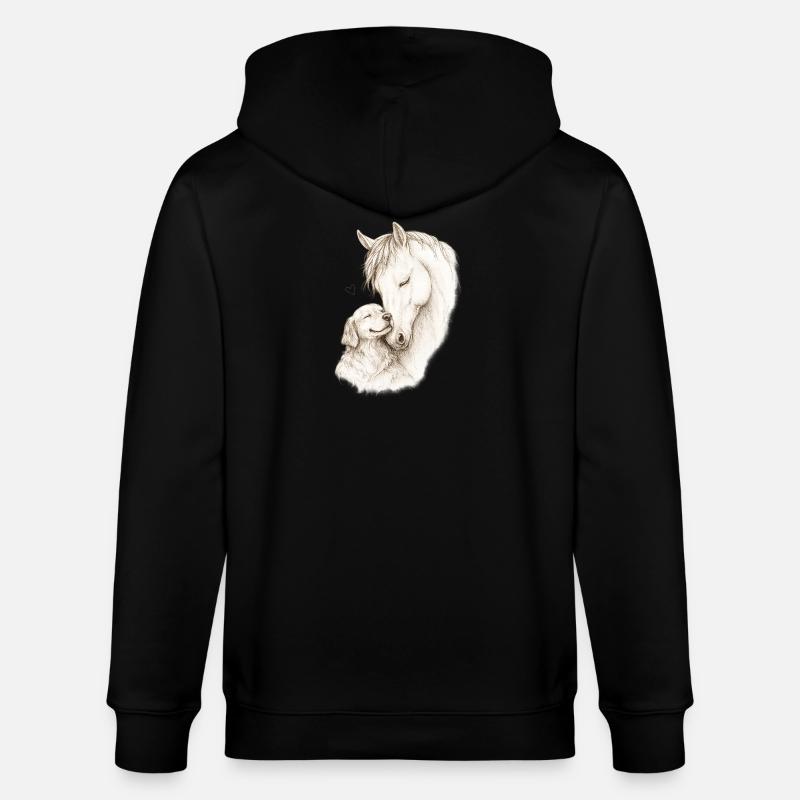 Âmes douces - Veste à capuche bio CULTIVATOR Stanley/Stella Unisexe - noir