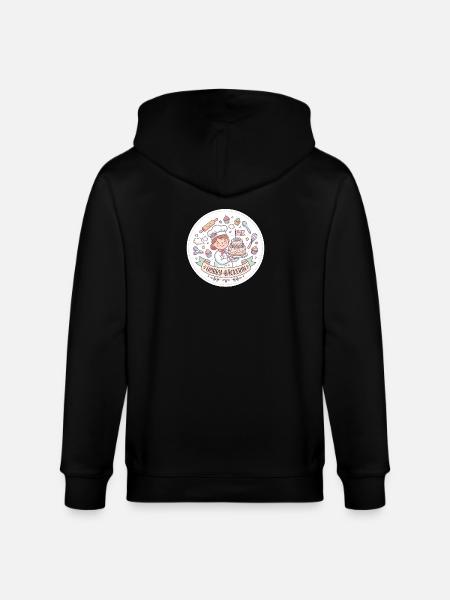 Hobby-Bäckerin Kuchenzauber - Stanley/Stella Unisex Bio-Kapuzenjacke CULTIVATOR  - Schwarz
