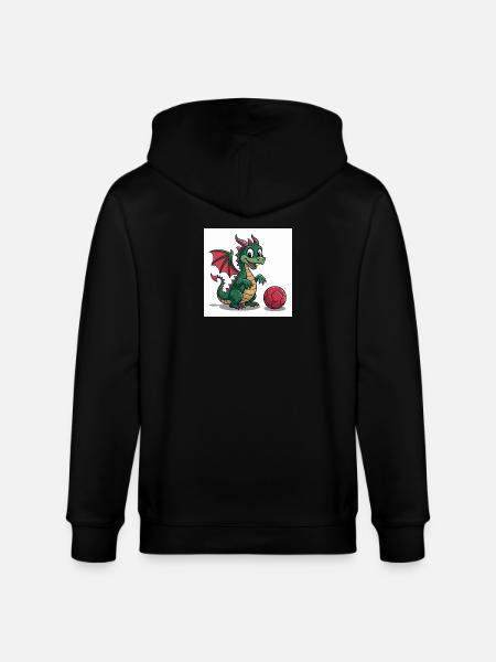 Grüner Drachenball Freund - Stanley/Stella CULTIVATOR  Unisex Organic Hooded Jacket - black