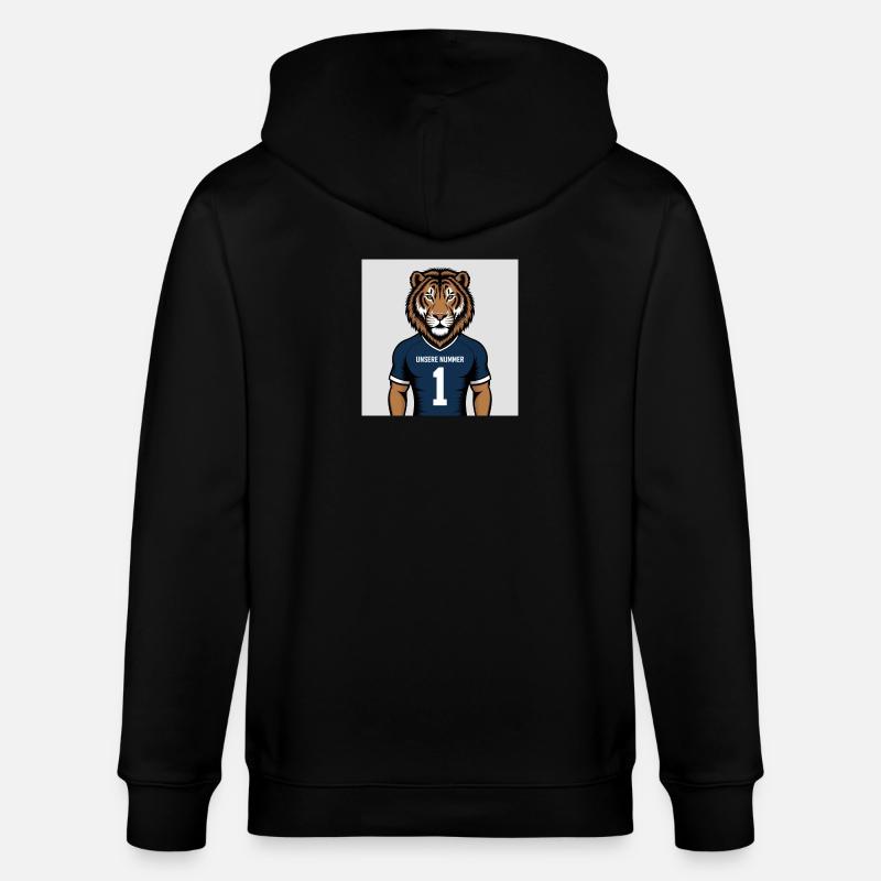 Imprimé du maillot mascotte du Tigre - Veste à capuche bio CULTIVATOR Stanley/Stella Unisexe - noir