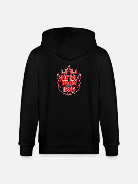 METALHEAD since 1965 - Stanley/Stella Unisex Bio-Kapuzenjacke CULTIVATOR  - Schwarz
