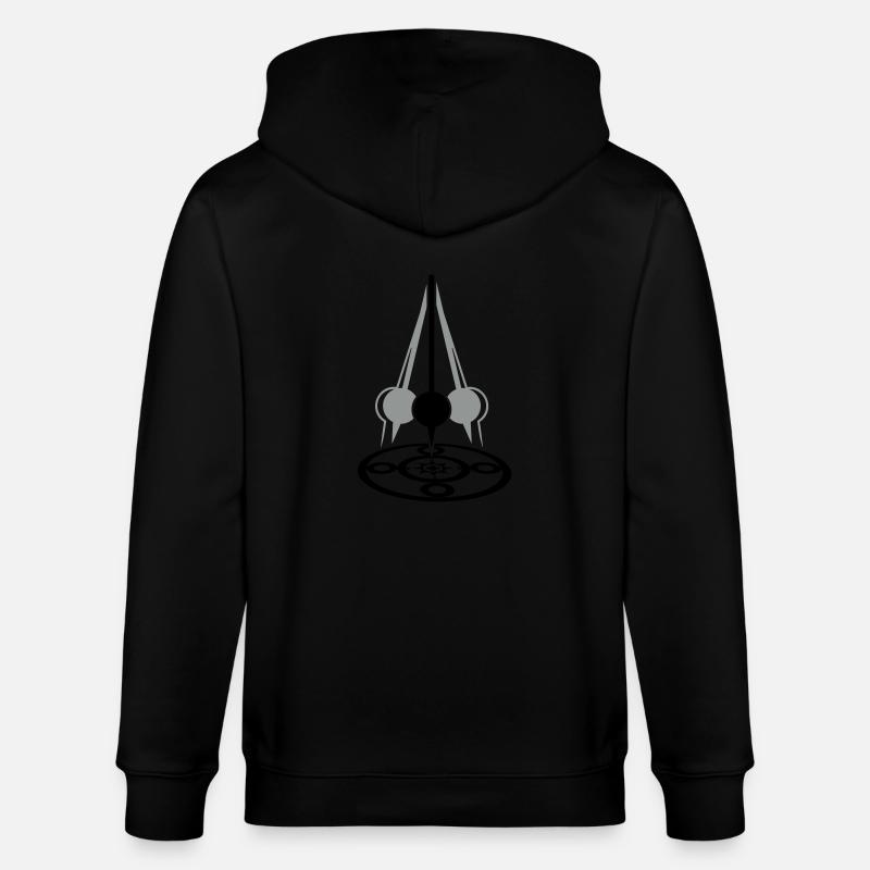 Foucault's pendulum (2c) - Stanley/Stella Unisex Bio-Kapuzenjacke CULTIVATOR  - Schwarz