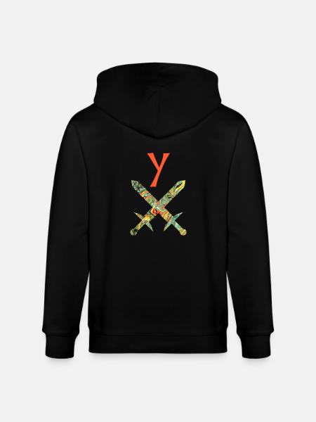 Épées croisées E 200 y - Veste à capuche bio CULTIVATOR Stanley/Stella Unisexe - noir