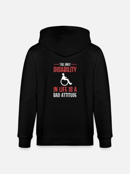 Fauteuil roulant - Veste à capuche bio CULTIVATOR Stanley/Stella Unisexe - noir