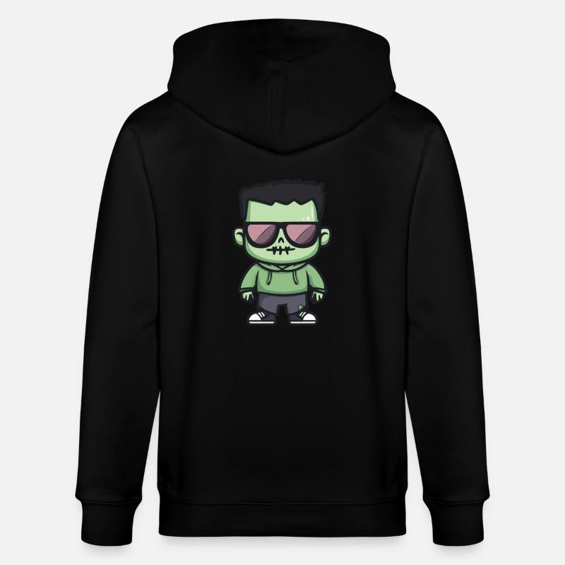 Zombie Halloween Cool - Veste à capuche bio CULTIVATOR Stanley/Stella Unisexe - noir