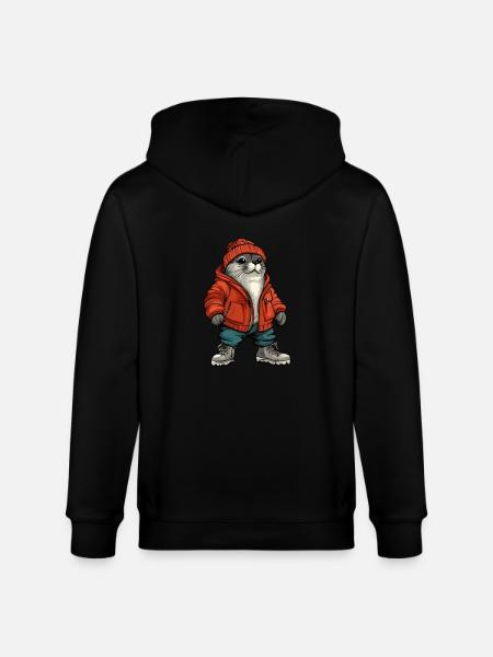 Phoque Animal Mode Hiver - Veste à capuche bio CULTIVATOR Stanley/Stella Unisexe - noir