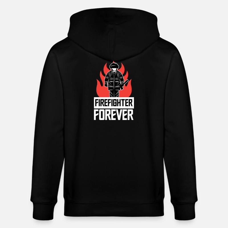 Pompier Pompier Déclaration d’incendie Sauveteur - Veste à capuche bio CULTIVATOR Stanley/Stella Unisexe - noir
