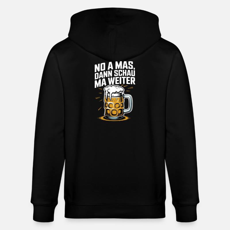 Bier Spruch Prost Krug - Stanley/Stella Unisex Bio-Kapuzenjacke CULTIVATOR - Schwarz
