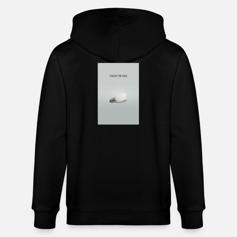 Crack The Idea Creative Thinking Poster - Stanley/Stella CULTIVATOR  Unisex Organic Hooded Jacket - black