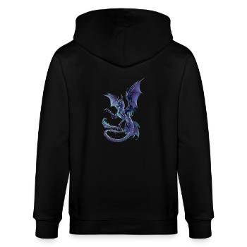 dragon céleste - Veste à capuche bio CULTIVATOR Stanley/Stella Unisexe - noir - Dos - Anna (173cm)