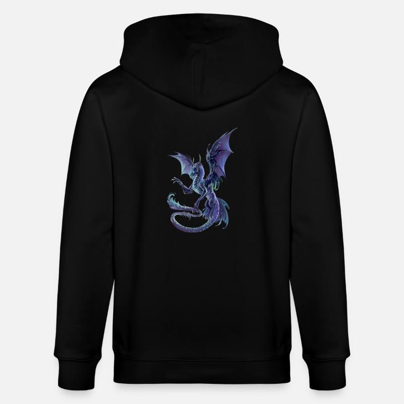 celestial dragon - Stanley/Stella Unisex Bio-Kapuzenjacke CULTIVATOR  - Schwarz