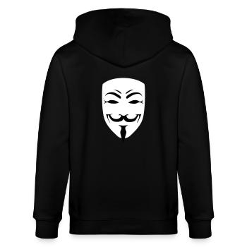 anonymous masque hacker - Veste à capuche bio CULTIVATOR Stanley/Stella Unisexe - noir - Dos - Anna (173cm)