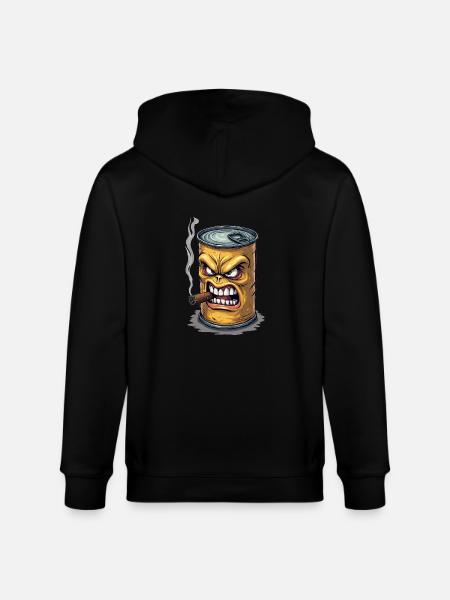 Tin - Stanley/Stella CULTIVATOR  Unisex Organic Hooded Jacket - black