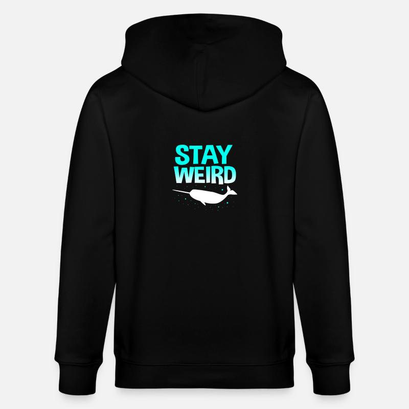 Narwal - Stanley/Stella Unisex Bio-Kapuzenjacke CULTIVATOR  - Schwarz