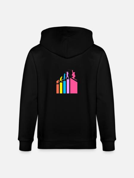 Ski Ski Holiday - Stanley/Stella CULTIVATOR Unisex Organic Hooded Jacket - black