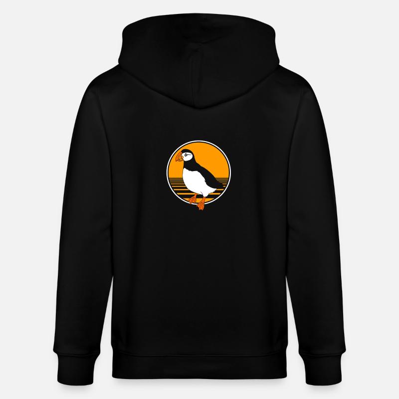 Macareux Papageientaucher - Veste à capuche bio CULTIVATOR Stanley/Stella Unisexe - noir