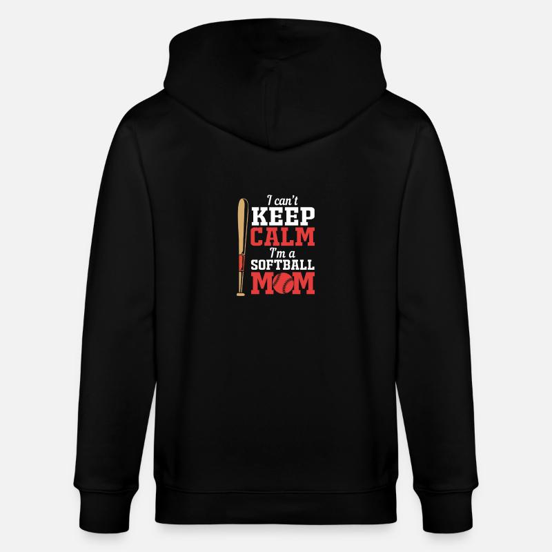 Softball Mutter Softball Mama - Stanley/Stella Unisex Bio-Kapuzenjacke CULTIVATOR  - Schwarz