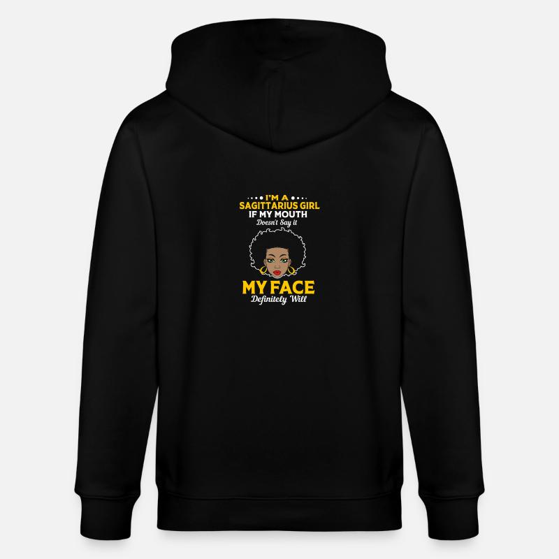 Signe du zodiaque Sagittaire - Veste à capuche bio CULTIVATOR Stanley/Stella Unisexe - noir