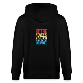 Pastor - Stanley/Stella CULTIVATOR  Unisex Organic Hooded Jacket - black - Back - Anna (173cm)