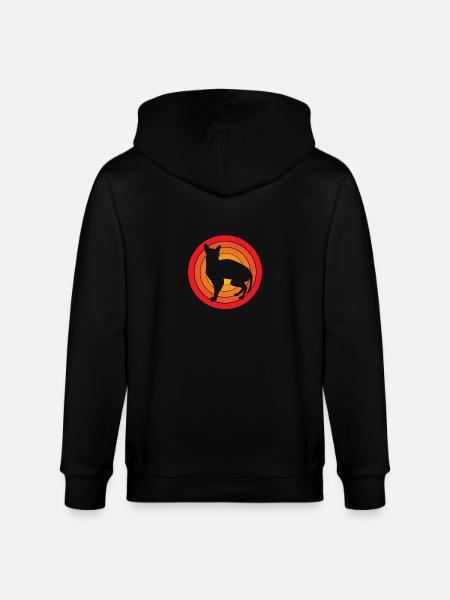Sphynx Cats - Stanley/Stella CULTIVATOR Unisex Organic Hooded Jacket - black