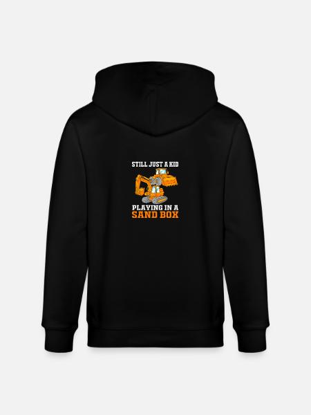 Baustelle Baggerfahrer Baggern - Stanley/Stella Unisex Bio-Kapuzenjacke CULTIVATOR  - Schwarz