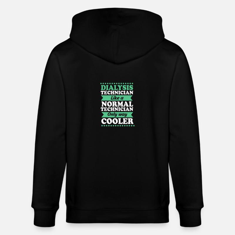 Dialyse-Techniker - Stanley/Stella Unisex Bio-Kapuzenjacke CULTIVATOR  - Schwarz