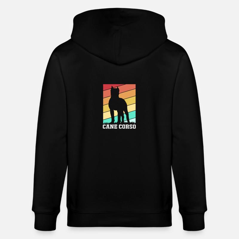 Cane Corso - Stanley/Stella Unisex Bio-Kapuzenjacke CULTIVATOR  - Schwarz